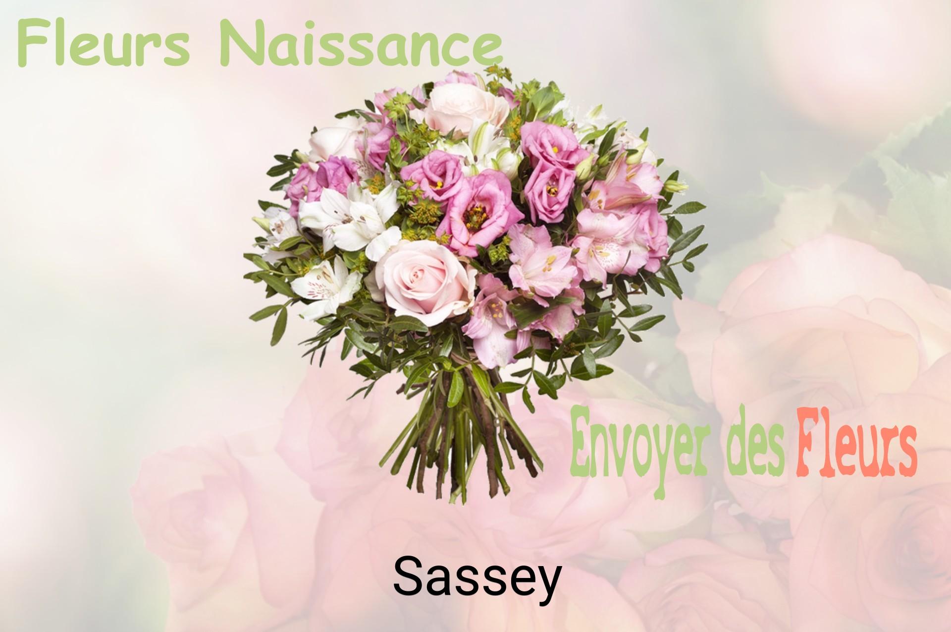 Bouquet de fleurs de naissance livré à Sassey